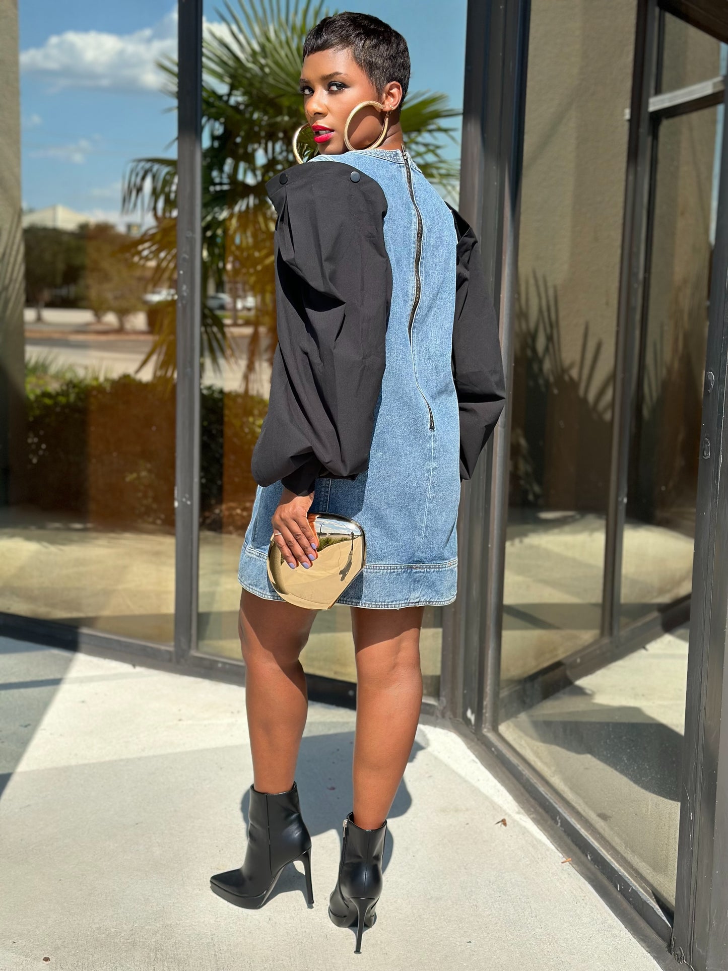 Multi Denim Dress