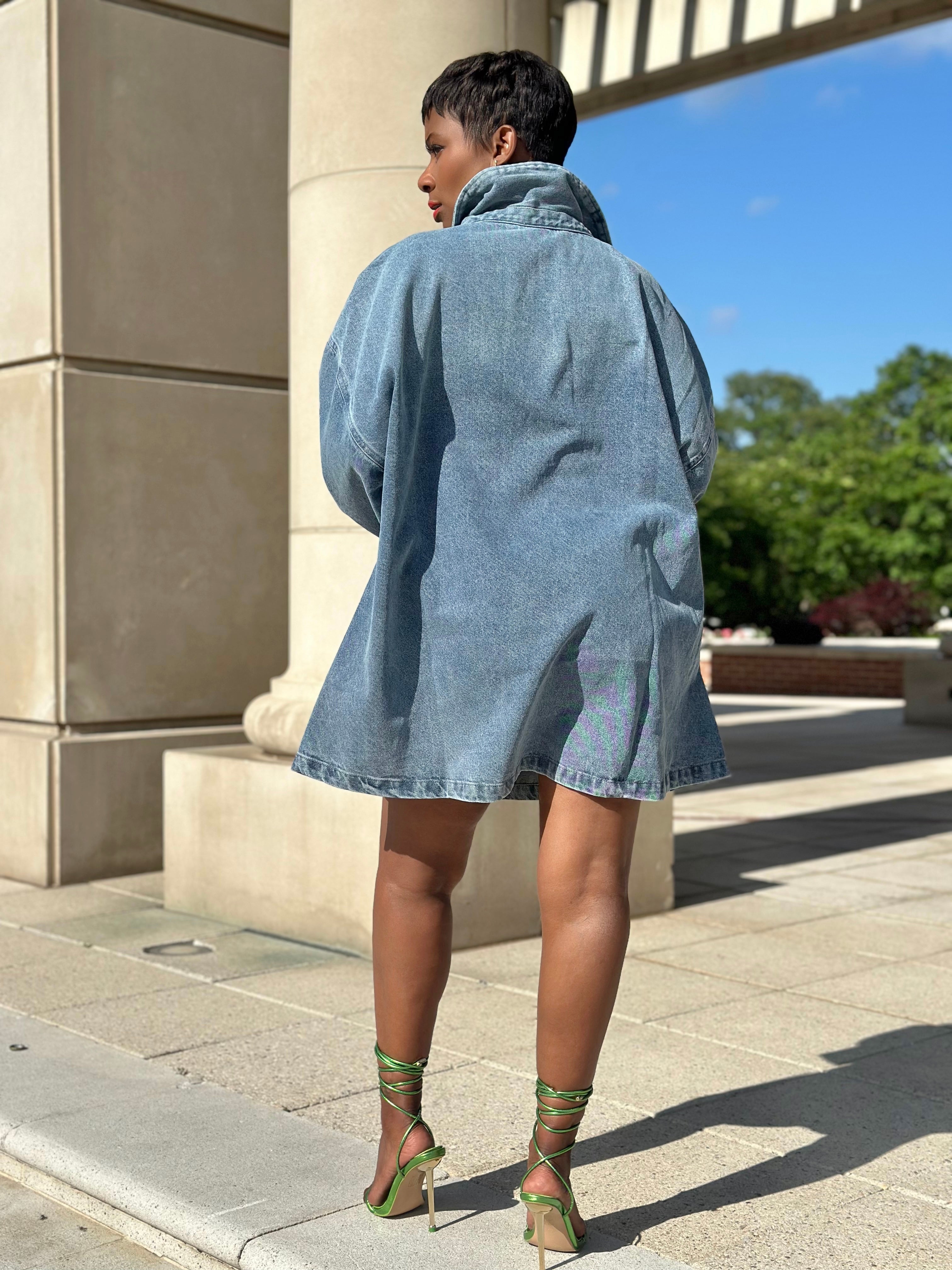 Denim Oversized Dress XL Available