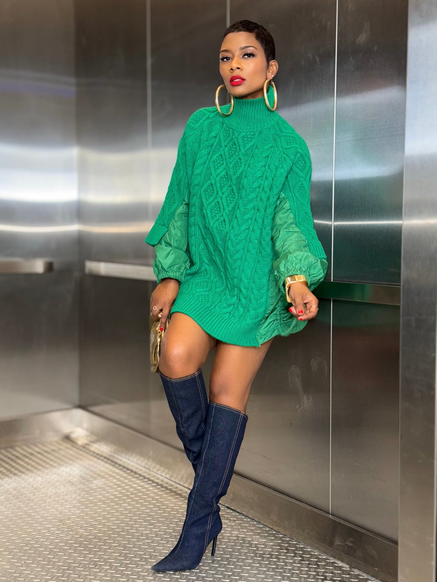 Green Shirtdress (Available in XXL) | Review Description & Policies