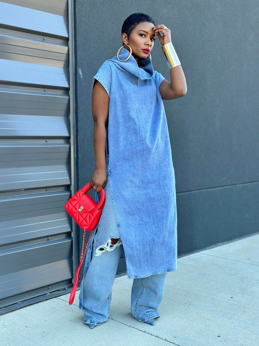 Denim Tunic (One size up to 14)