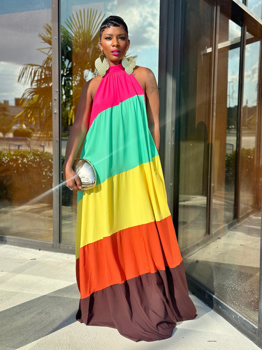 Color Block Maxi (3X Available)