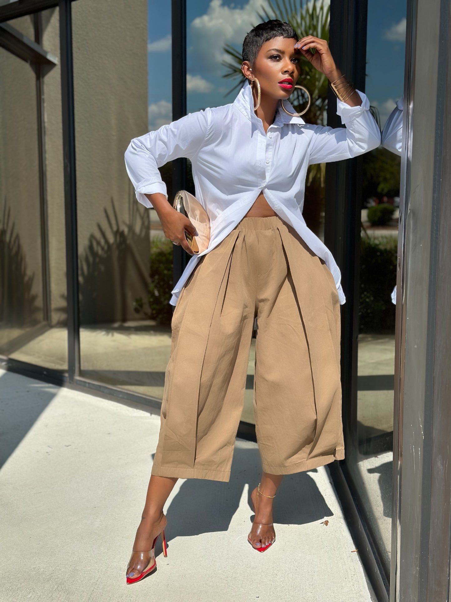 Khaki Culottes